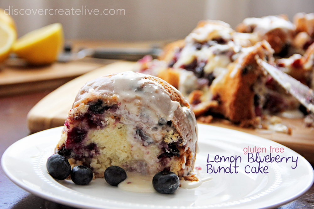Lemon Blueberry Bundt Cake | Kate @ Discover. Create. Live