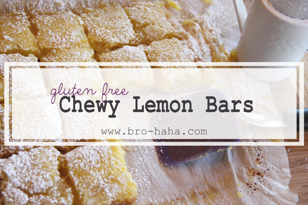 Gluten Free Chewy Lemon Bars