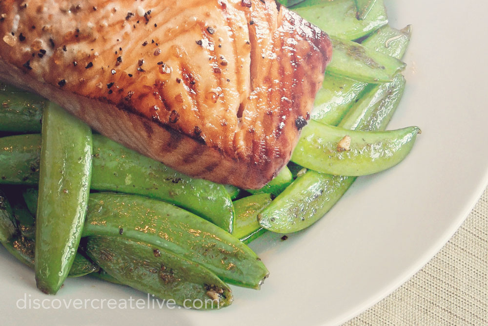 Salmon & Snow Peas {+extra Freezer Meals}