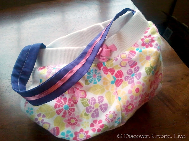 Upcycling Toddler Shorts Into A Toddler Purse
