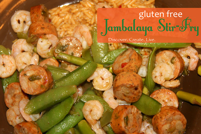 {Shrimp and Sausage} Jambalaya Stir Fry