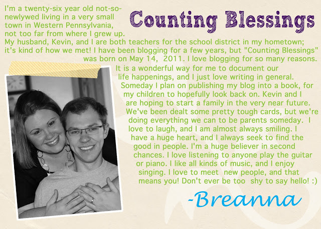 Feature Sponsor: Breanna @ Counting Blessings
