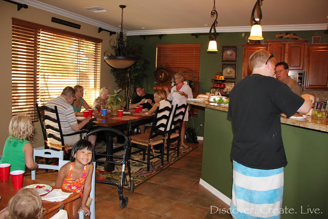 We had a lovely evening at Wes's aunts as well!