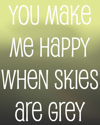 Graphic Monday: When Skies are Grey…