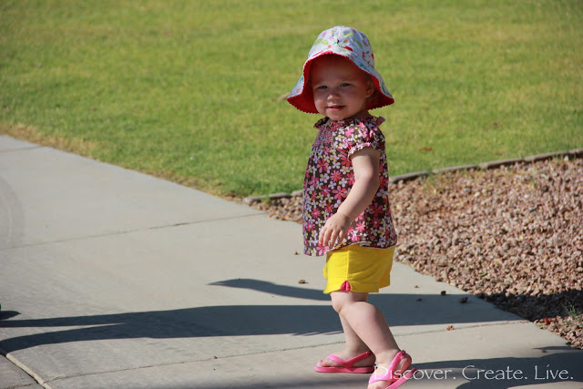 taking a short walk... it was hot!