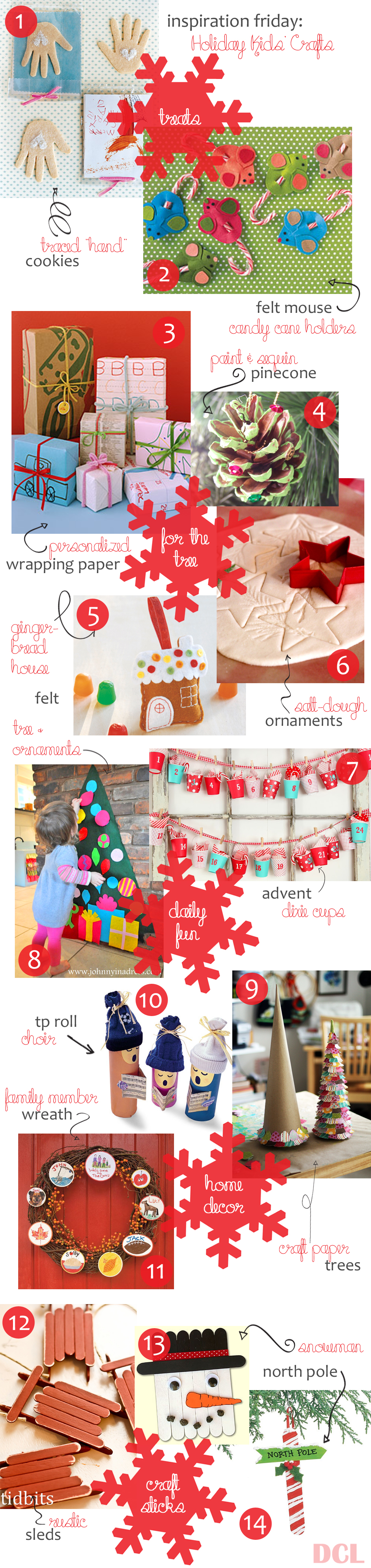 Inspiration Friday: Christmas Holiday Kids Crafts