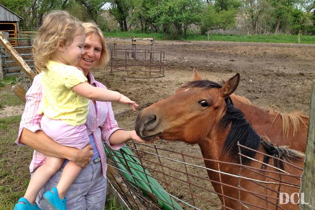 she loved seeing all the horses!