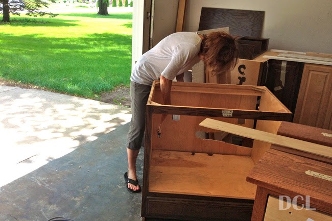 Prepping, Deglossing, & Painting Our Cabinets