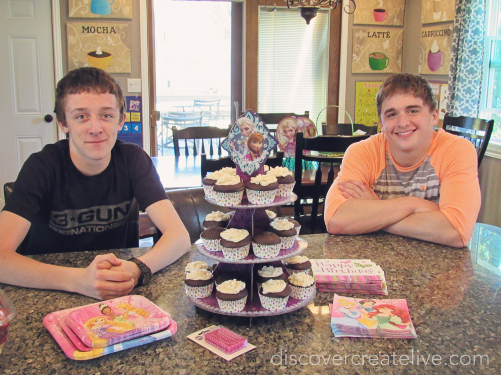 I'd choose the seat by the cupcakes too boys