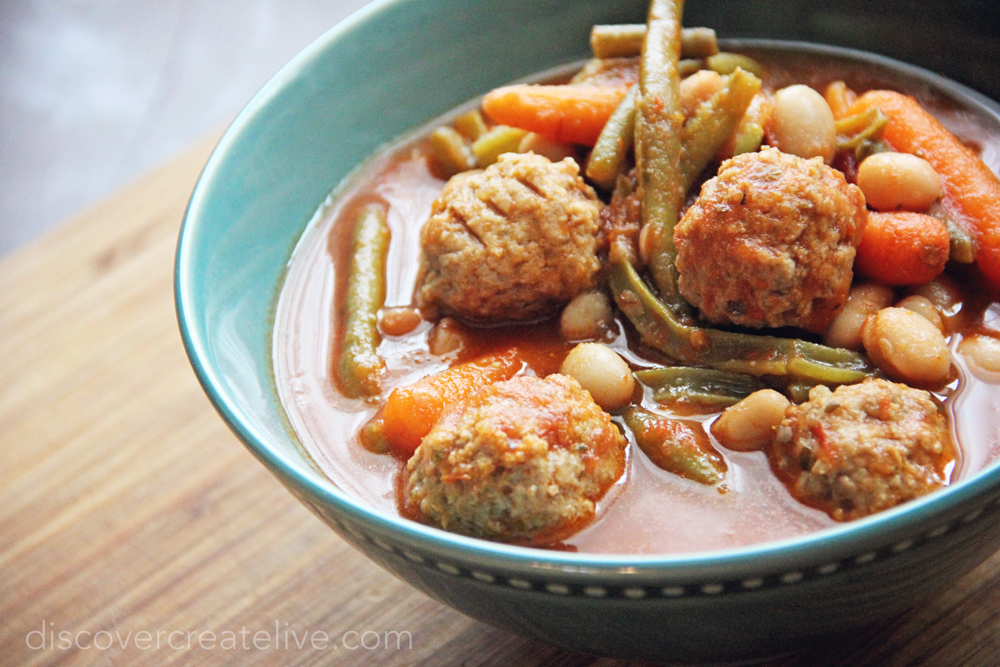 Gluten Free Meatball & Vegetable Soup