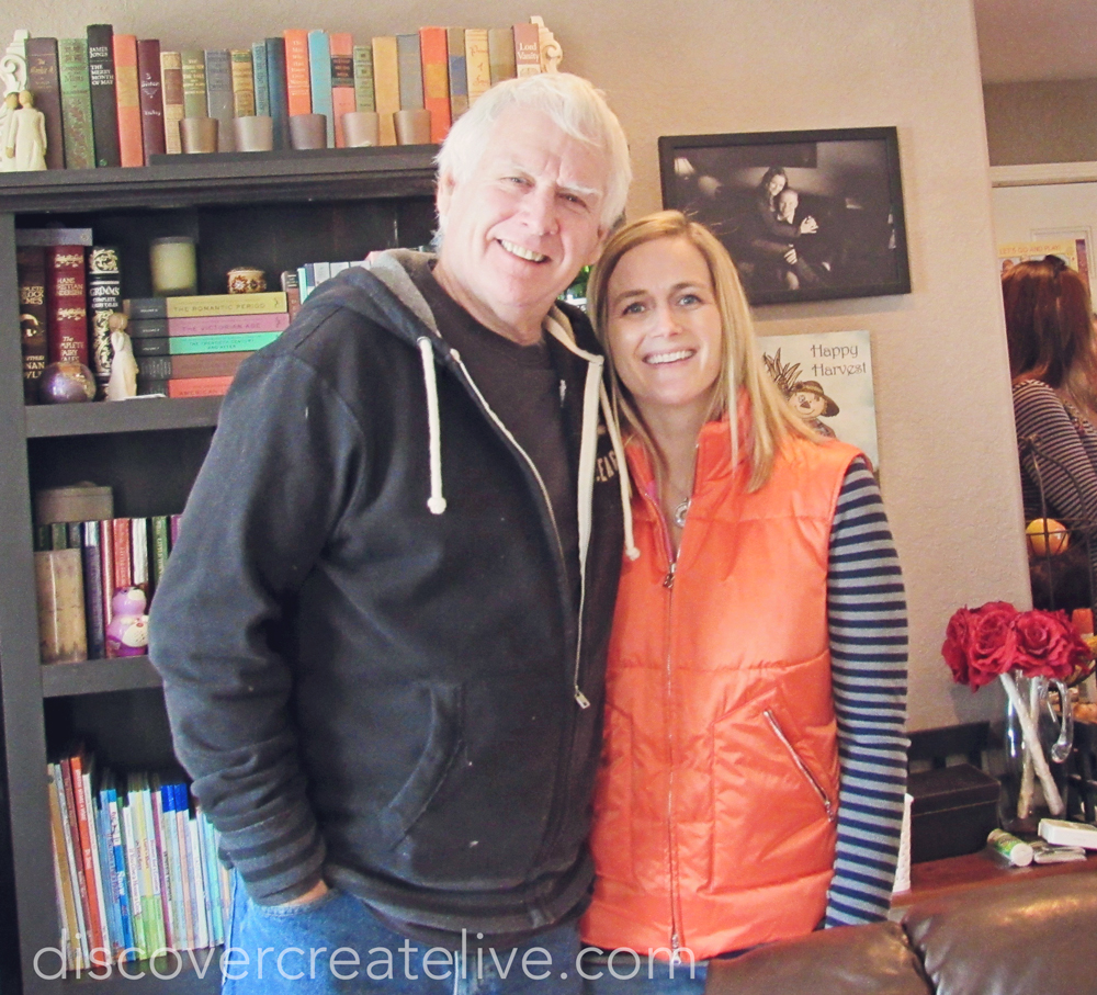 father + daughter {or grandpa + aunt to us!}